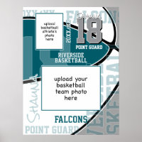 aquamarines graues Team farbig Basketball Team Fot
