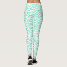 Aquamarines Green Zebra Muster