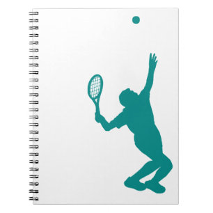 Aquamarines Grünes Tennis Notizblock