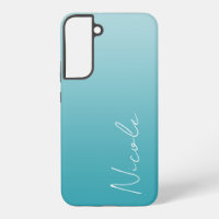 Aquamarines Handschriftzeichen Personalisiert