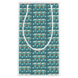 Aquamarines Holiday Coffee Muster Kleine Geschenkt Geschenktüte