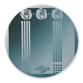 Aquamarines Jugendstil, Ronnie C Mackintosh, Desig Keramikknauf