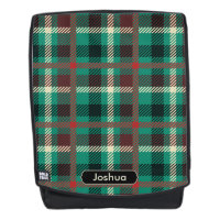 Aquamarines Kariertes Muster mit benutzerdefiniert