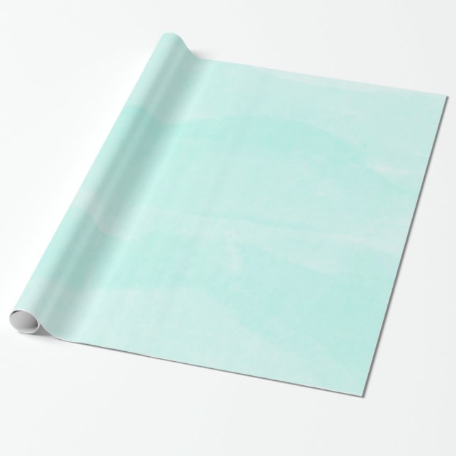 Aquamarines Lackpapier für die Aquarellfärbung Geschenkpapier (Ungerollt)