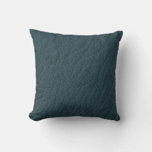 Aquamarines Leder Druckkissen Textur Muster Kissen