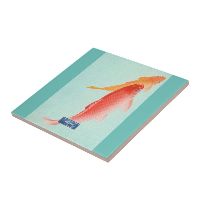 Aquamarines Leichtgewicht (Lachs Pair) RFPMDesign  Fliese (Seite)