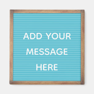 Aquamarines Letterboard in Frame Custom Message Magnet