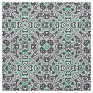 Aquamarines, Lila Retro-Chic Mosaikmuster im Jugen Stoff