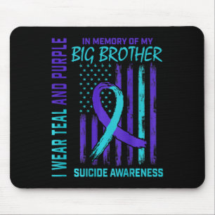 Aquamarines Lila Selbstmordbewusstsein Flag Big Br Mousepad