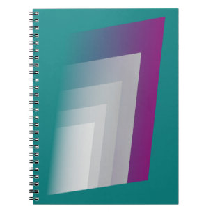 Aquamarines Magenta grau Notizblock
