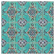 Aquamarines Medallion Toskanischer Stil Wiederholu