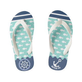 Aquamarines Meer. Kid's Flip Flops