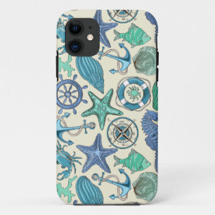 Aquamarines Meerestier-Muster Case-Mate iPhone Hülle