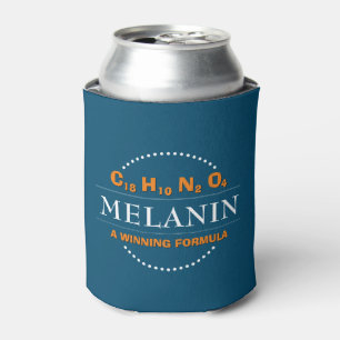 Aquamarines MELANIN-Sieg-Formel-Monogramm Dosenkühler