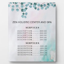 Aquamarines Menü "Eucalyptus Wellness-Center Salon