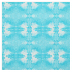 aquamarines Muster der Watercolor-gefärbten Stoff
