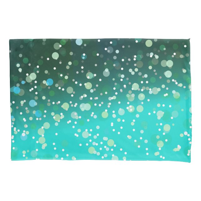 Aquamarines Muster Kissenbezug (Vorderseite)