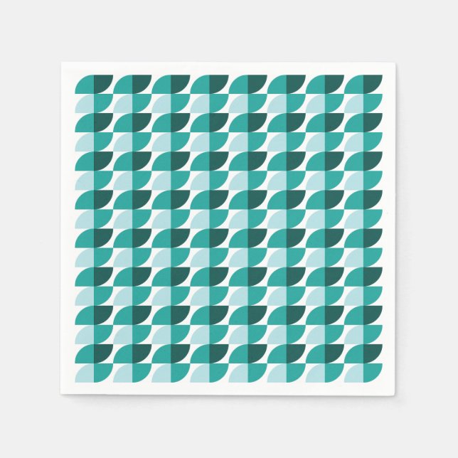 Aquamarines Muster Napkin Serviette (Vorderseite)