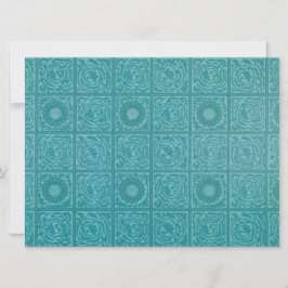 Aquamarines Muster (von William Morris) Karte