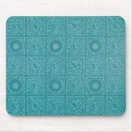 Aquamarines Muster (von William Morris) Mousepad