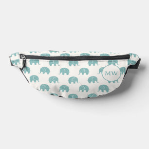 Aquamarines Niedliches Elefantenmuster Bauchtasche