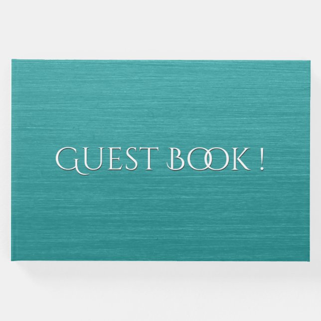 Aquamarines oder Weißbuch Gästebuch (Vorderseite)