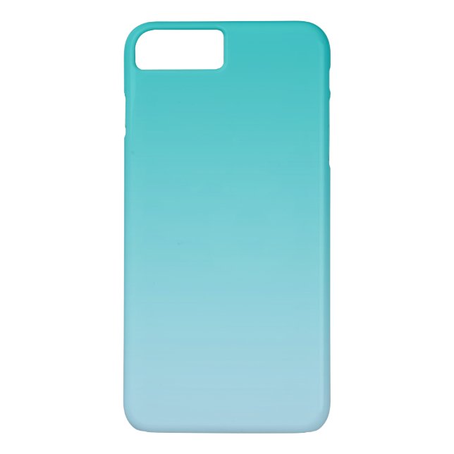 Aquamarines Ombre Case-Mate iPhone Hülle (Rückseite)