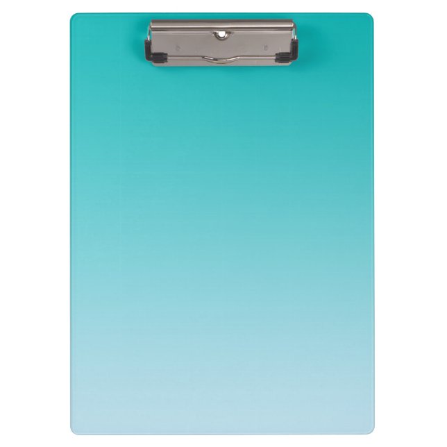 "Aquamarines Ombre" Klemmbrett (Vorderseite)