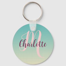 Aquamarines Ombre Weihnachtsgeschenk für Nichte vo Schlüsselanhänger