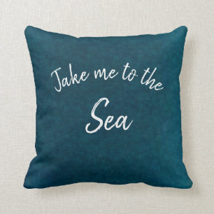 Aquamarines Ozeanblau bringt mich zum Meeresangebo Kissen