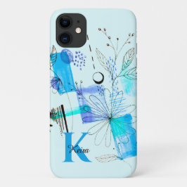 Aquamarines Personalisiertes Girly Blue Türkise Mo Case-Mate iPhone Hülle