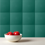 Aquamarines Piniengrün Fliese<br><div class="desc">Aquamarines, solides, piniengrünes Design</div>