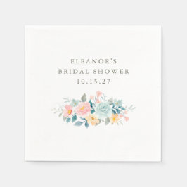 Aquamarines, rosa Brautparty Serviette