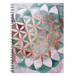 Aquamarines Rosa Pastellfarben Abstraktes Wasserfa Notizblock