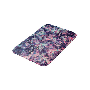 Aquamarines, rosa und schwarzes badematte