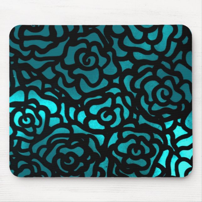 aquamarines Rose mousepad (Vorne)