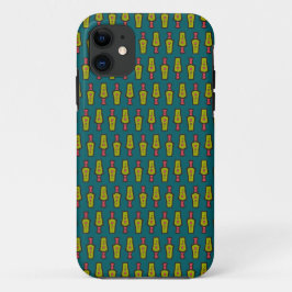 Aquamarines Rot-Gelb-Tribal: Fall für iPhone 5/5 11 Hülle