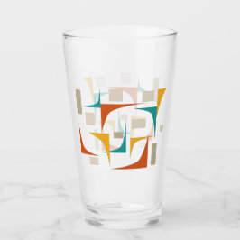 Aquamarines Rotorange Ecken Mittelalter Retro-Glas Glas