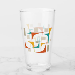 Aquamarines Rotorange Ecken Mittelalter Retro-Glas Glas