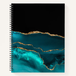 AQUAMARINES SCHWARZGOLD AGATE SIEHT AUS NOTIZBUCH