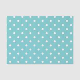 Aquamarines Sky Polka Dot Tissue Paper Seidenpapier