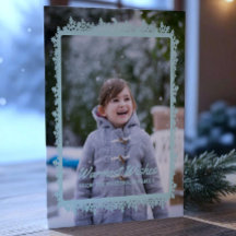 Aquamarines Snowflake-Frame-Foto