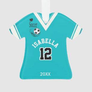 Aquamarines Soccer-Shirt Ornament