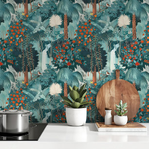 Aquamarines Tropenparadies Tapete