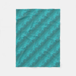Aquamarines Türkis-Muster Fleecedecke