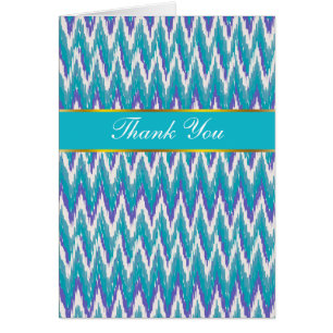 Aquamarines und Amethyst iKat Zickzackmuster