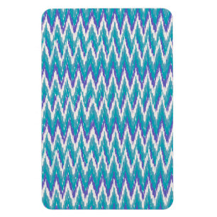Aquamarines und Amethyst iKat ZigZag-Muster Magnet