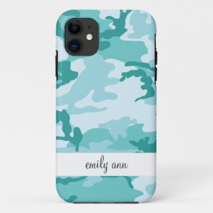 Aquamarines und Aquamarine städtisches Camoflage Case-Mate iPhone Hülle
