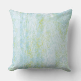 Aquamarines und gelbes Kissen