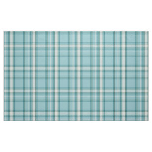 Aquamarines und grünes Kariertes Tartan Stoff